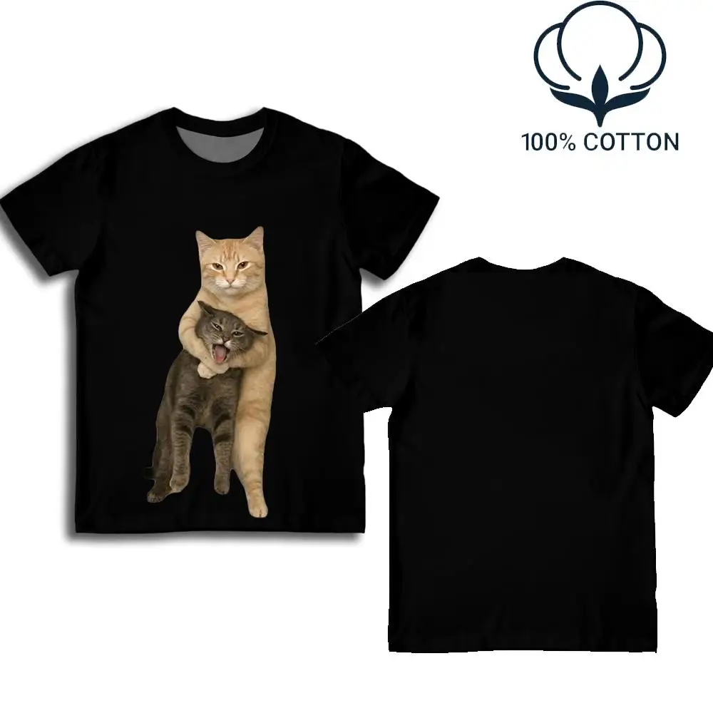 2026 New Funny Cat Hug Print T Shirt Men Women 100% Cotton Casual Harajuku Graphic Tee Summer Short Sleeve Streetwear Top
2026 New Funny Cat Hug Print T Shirt Men Women 100% Cotton Casual Harajuku Graphic Tee Summer Short Sleeve Streetwear Top