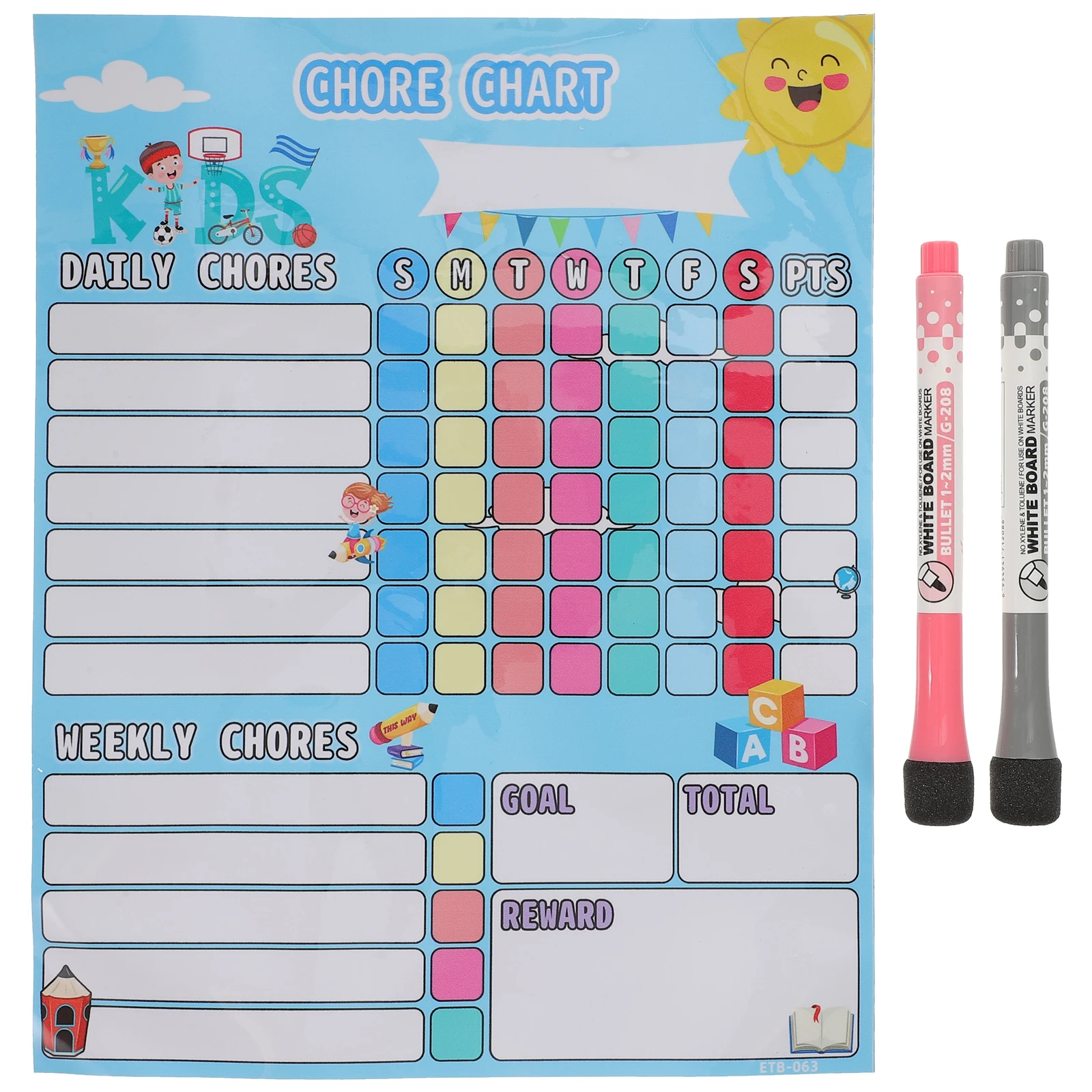 Magnetic Reward Chart Kids Chore Calendar Cartoon Behavior Tracker Household Supplies Teaching Equipment Premium Rubber Pet
Magnetic Reward Chart Kids Chore Calendar Cartoon Behavior Tracker Household Supplies Teaching Equipment Premium Rubber Pet