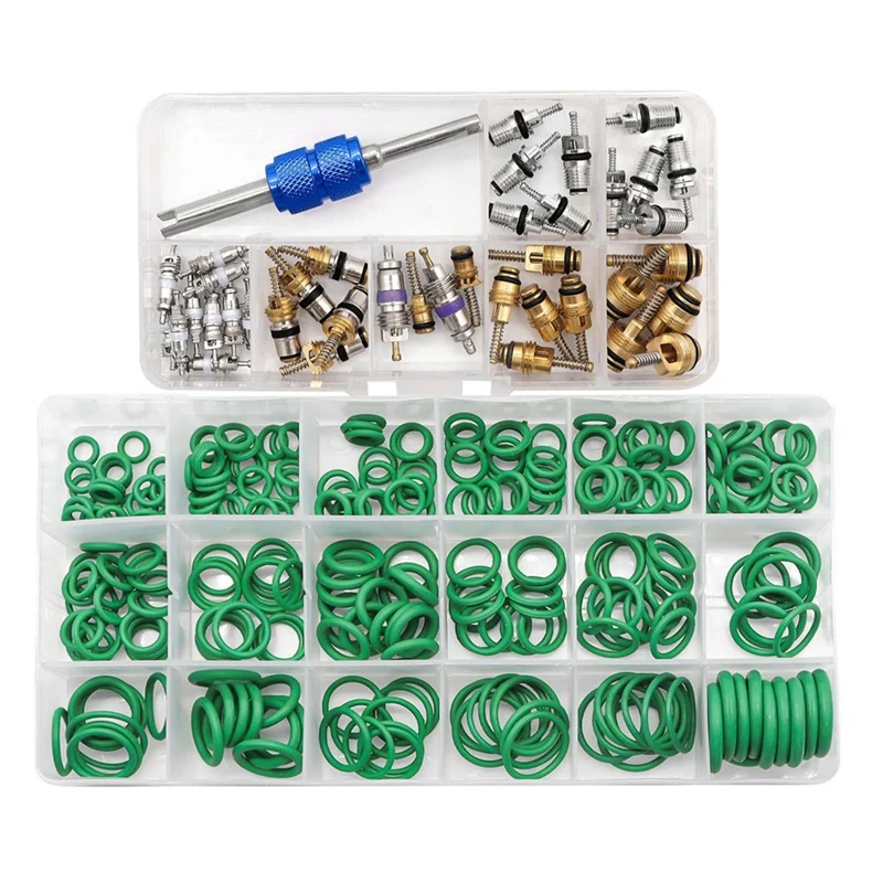 Car A/C Repair Kit 270PCS O-Ring Seals Kit + 40PCS A/C Valve Core Assortment With Remover Tool
Car A/C Repair Kit 270PCS O-Ring Seals Kit + 40PCS A/C Valve Core Assortment With Remover Tool