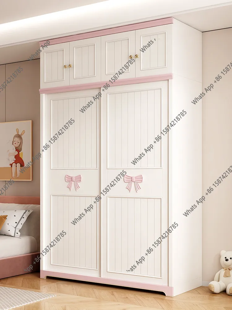 N Children's Room Sliding Door Wardrobe With Top Cabinet Two-door Wardrobe Pink Girl Bedroom Sliding Door Combination Cloakroom
N Children's Room Sliding Door Wardrobe With Top Cabinet Two-door Wardrobe Pink Girl Bedroom Sliding Door Combination Cloakroom