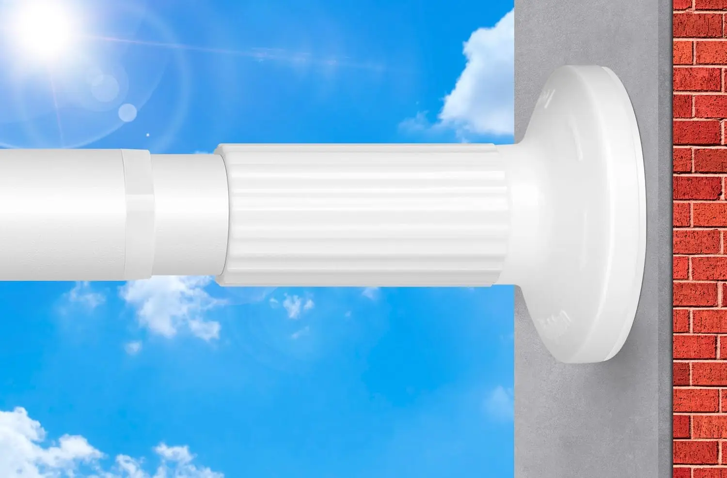 Tension Curtain Rod 51-165In, No Drill Adjustable Rod for Window Bathroom Patio, 33Lbs Load, Never Rust, Easy Install, White
Tension Curtain Rod 51-165In, No Drill Adjustable Rod for Window Bathroom Patio, 33Lbs Load, Never Rust, Easy Install, White