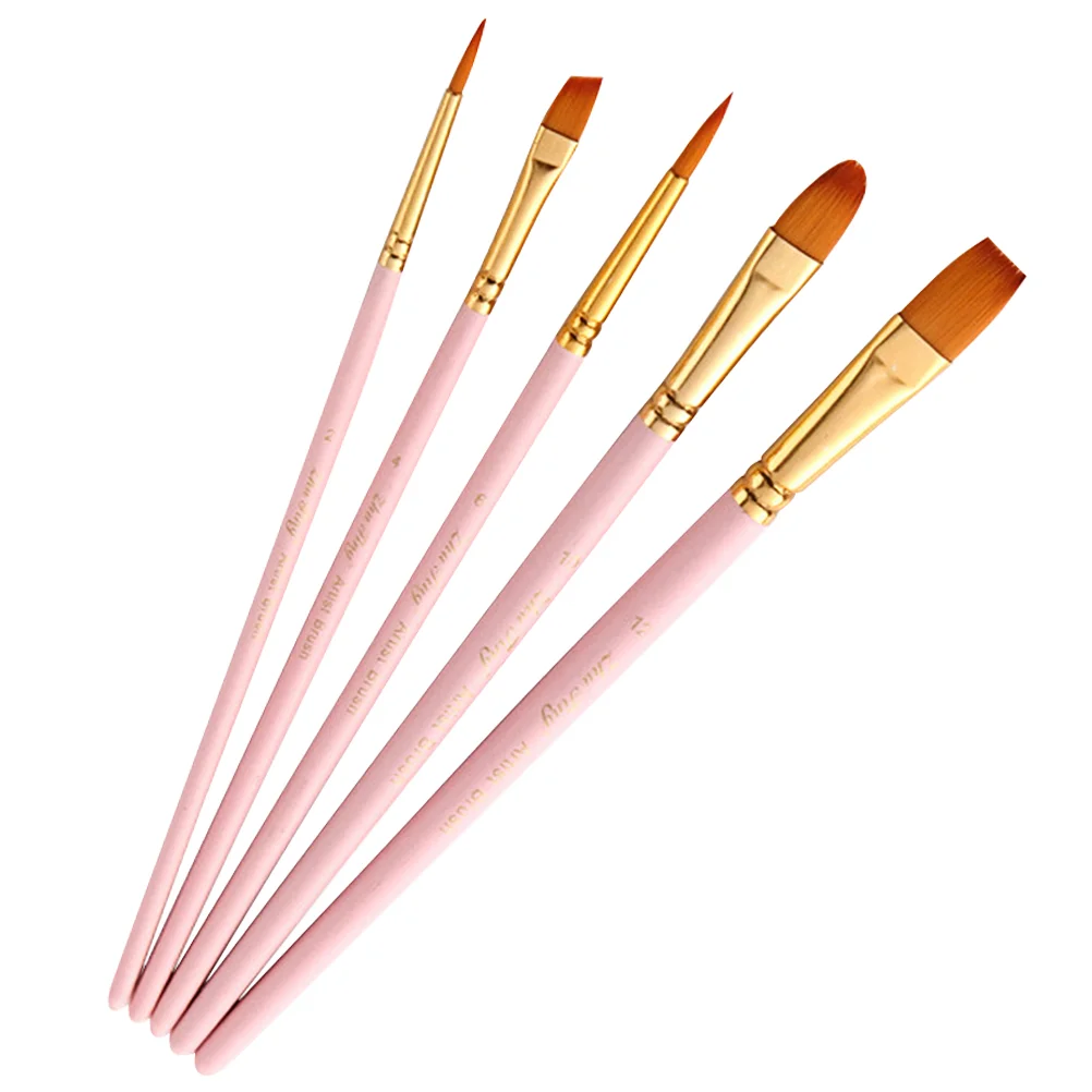 5pcs Professional Paint Set Watercolor Painting Brush Different Shapes Oil Painting Painting Kit for Students Artists (Pink)
5pcs Professional Paint Set Watercolor Painting Brush Different Shapes Oil Painting Painting Kit for Students Artists (Pink)