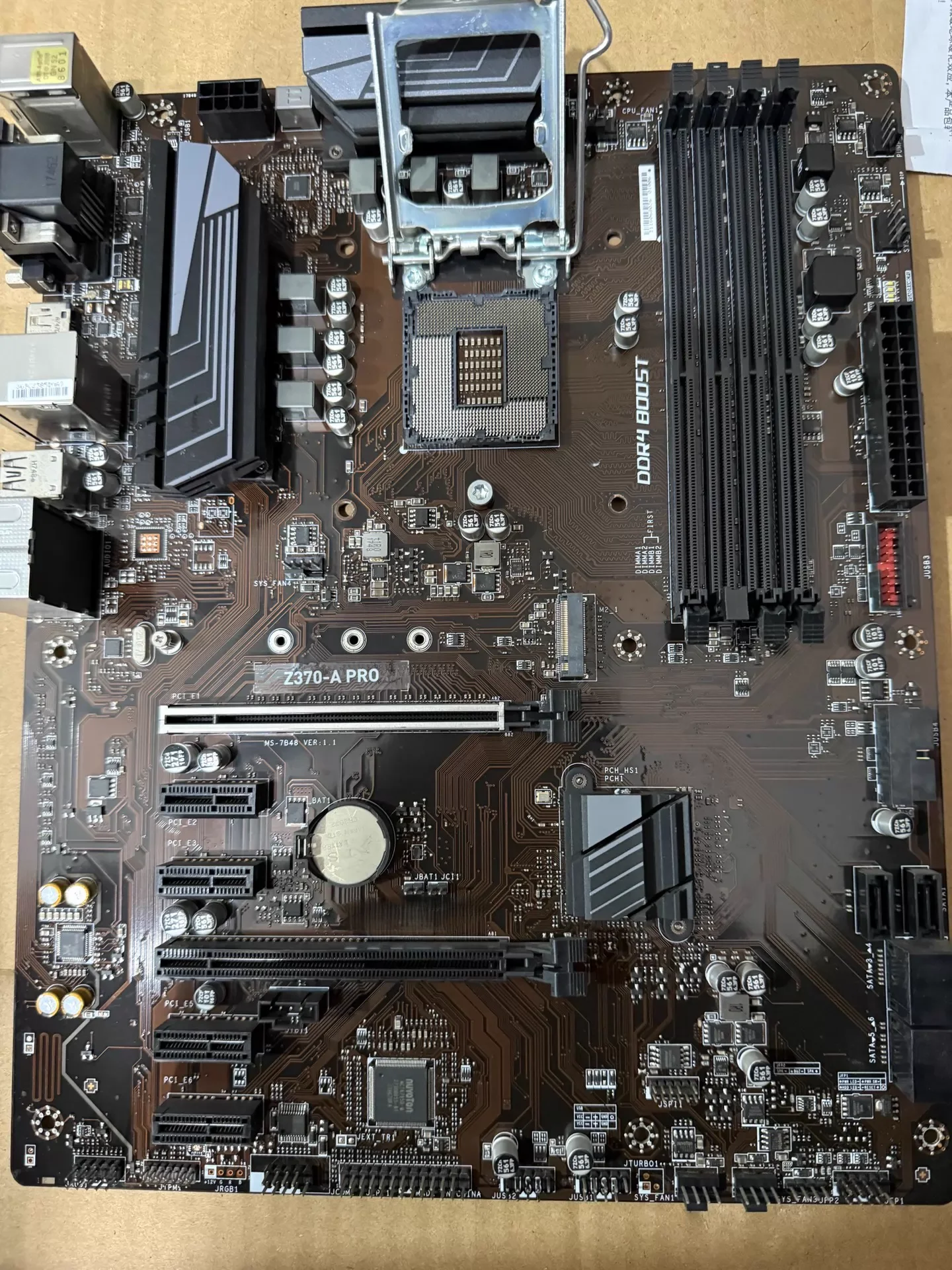 For MSI Z370-A PRO Desktop Motherboard Z370 LGA 1151 DDR4 ATX Mainboard 100% Tested OK Fully Work Free Shipping
For MSI Z370-A PRO Desktop Motherboard Z370 LGA 1151 DDR4 ATX Mainboard 100% Tested OK Fully Work Free Shipping