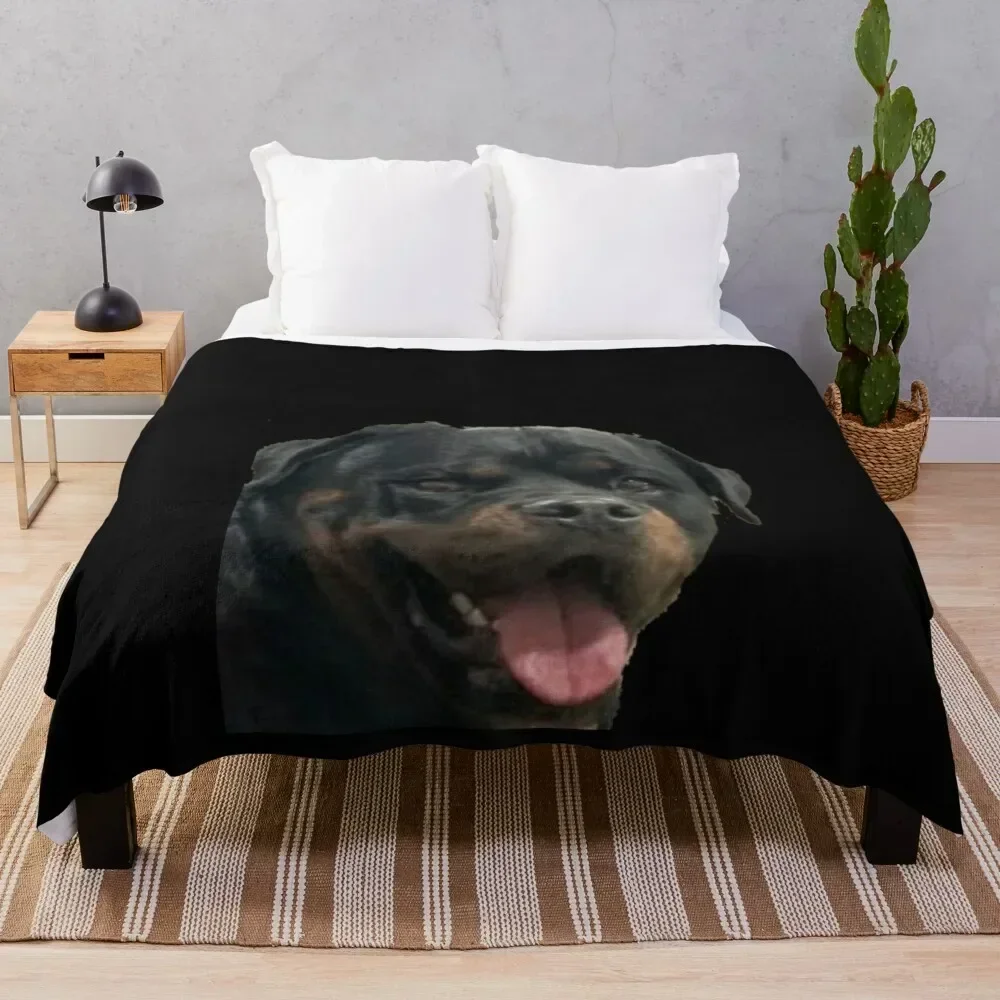 Rottweiler Tongue Out Throw Blanket All Season Soft Lightweight Blanket for Home
Rottweiler Tongue Out Throw Blanket All Season Soft Lightweight Blanket for Home