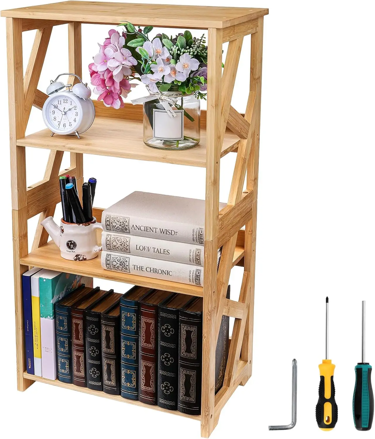 Bookcase, 3-Tier Open Shelf Bookcase, Small Bamboo Bookshelf, Bamboo Natural Shelving, Book Organizer Storage Open Shelf
Bookcase, 3-Tier Open Shelf Bookcase, Small Bamboo Bookshelf, Bamboo Natural Shelving, Book Organizer Storage Open Shelf