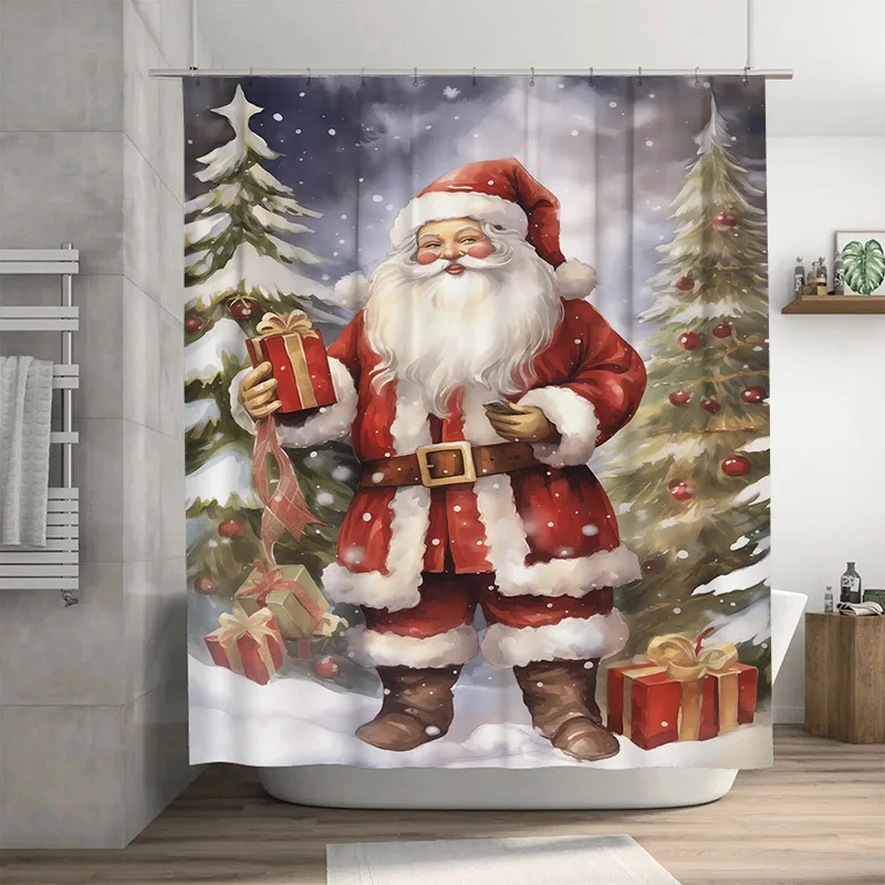 TuniuFestive Санта-Клаус Рождественская занавеска для душа в ванной комнате Водонепроницаемый праздничный декор Подарок
TuniuFestive Санта-Клаус Рождественская занавеска для душа в ванной комнате Водонепроницаемый праздничный декор Подарок