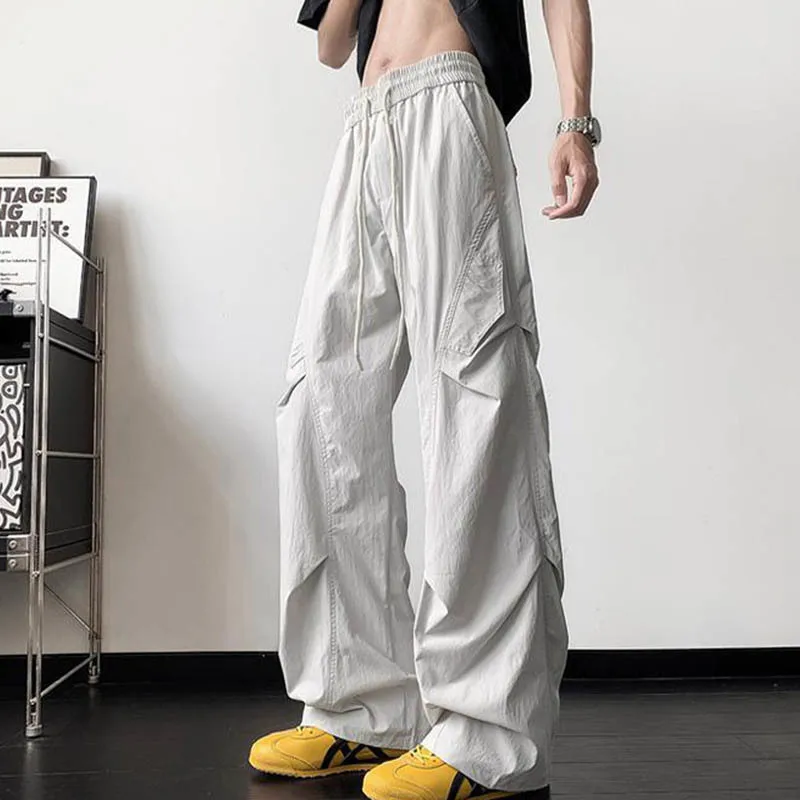 Men's American Style Ice Silk Quick Drying Cargo Pants Loose Breathable American High Waist Drawstring Sweatpants
Men's American Style Ice Silk Quick Drying Cargo Pants Loose Breathable American High Waist Drawstring Sweatpants