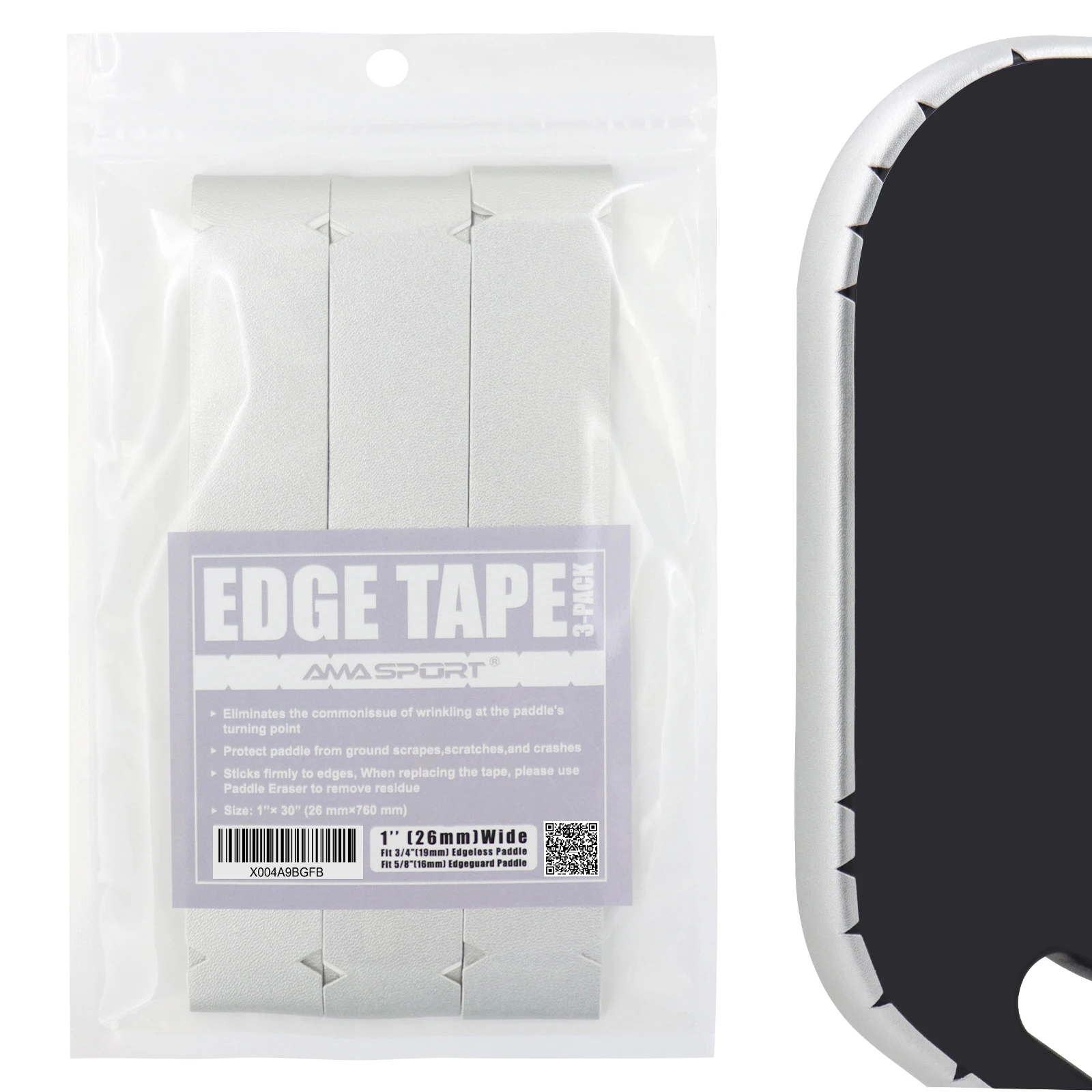 AMASport Silvery Pickleball Paddle Protective Edge Tape Protective Tapes for All Thickness Edges Pickleball Training Accessories
AMASport Silvery Pickleball Paddle Protective Edge Tape Protective Tapes for All Thickness Edges Pickleball Training Accessories