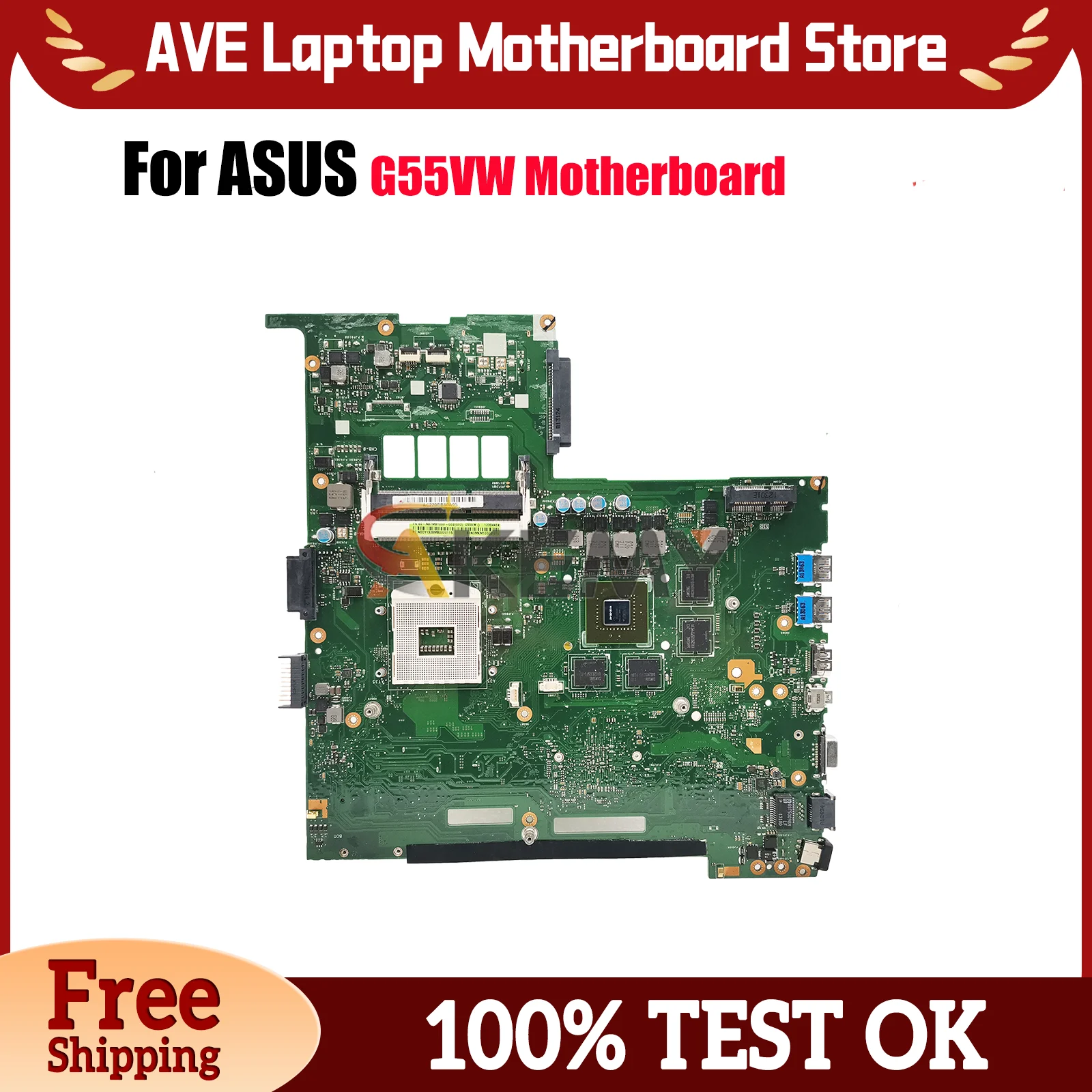 G55VW Laptop Motherboard For ASUS G55V G55VW Notebook Mainboard This item is in stock 100% tests OK fast shipping High quality
G55VW Laptop Motherboard For ASUS G55V G55VW Notebook Mainboard This item is in stock 100% tests OK fast shipping High quality