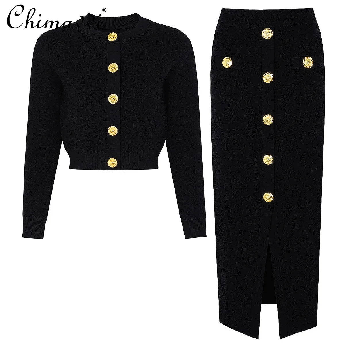 2025 Autumn New High-End Fashion Long-Sleeve Knitted Women's Cardigan Jacket + Vest + Skirt Set Elegant Casual Women's Set
2025 Autumn New High-End Fashion Long-Sleeve Knitted Women's Cardigan Jacket + Vest + Skirt Set Elegant Casual Women's Set