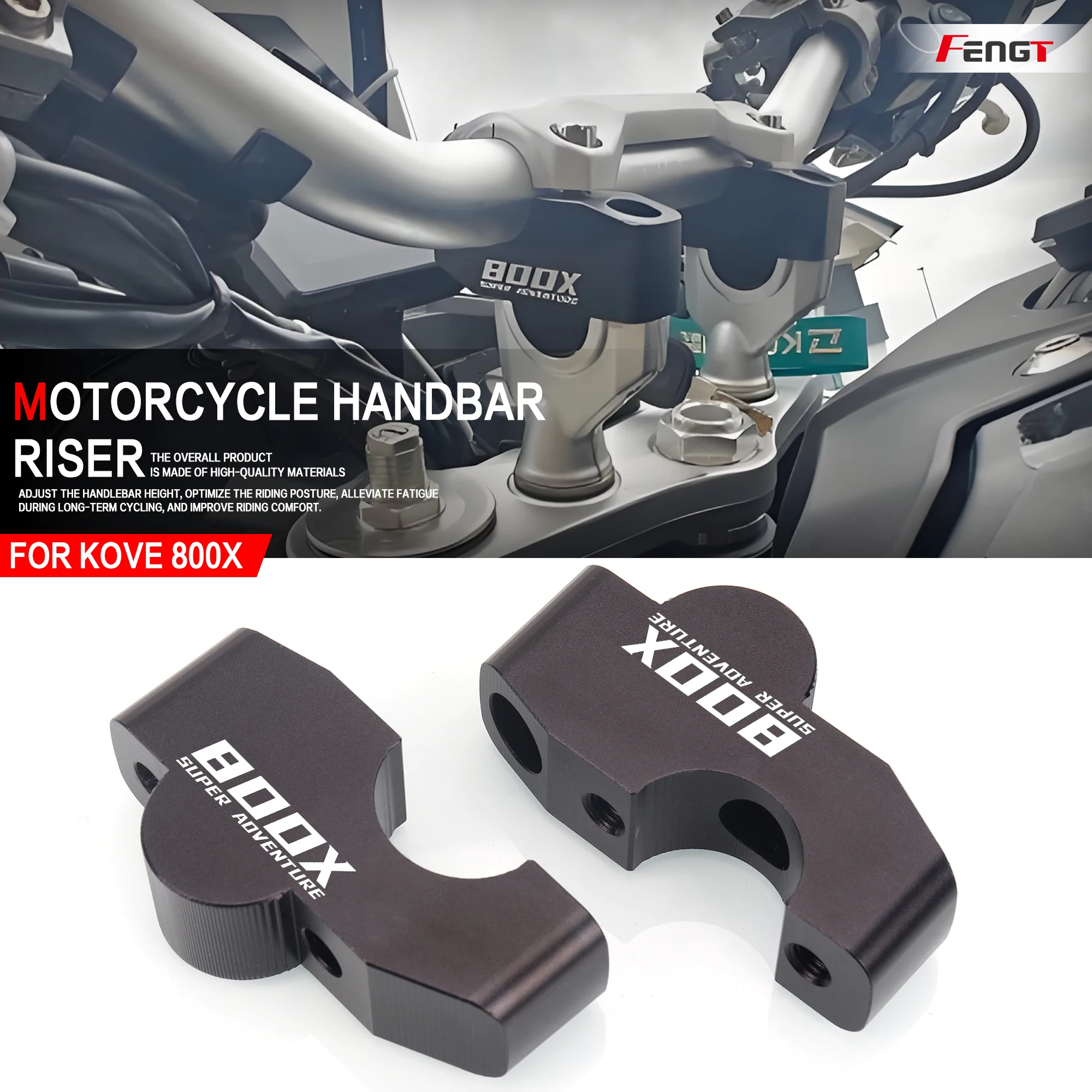 For KOVE 800X Super 800 X Adventure 2023-2025 Motorcycle Handle Heighting Extend Adapter Handlebar Riser Bar Mount Handle Clamp
For KOVE 800X Super 800 X Adventure 2023-2025 Motorcycle Handle Heighting Extend Adapter Handlebar Riser Bar Mount Handle Clamp