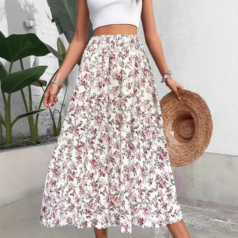 Elegant Swinging Midi Skirt Summer New Printed A-Line Skirt Commute Style Polyester Fabric Loose Fit H-Shape Chinese Made
Elegant Swinging Midi Skirt Summer New Printed A-Line Skirt Commute Style Polyester Fabric Loose Fit H-Shape Chinese Made