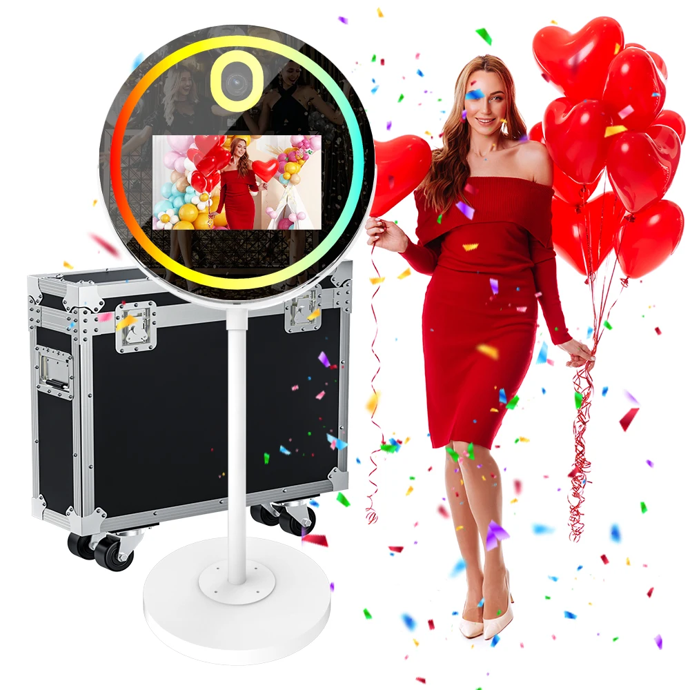 Круглая зеркальная фотобудка для селфи LedFrame Portable21,5-дюймовый сенсорный экран MagicMirror Booth Machine для свадебной вечеринки
Круглая зеркальная фотобудка для селфи LedFrame Portable21,5-дюймовый сенсорный экран MagicMirror Booth Machine для свадебной вечеринки