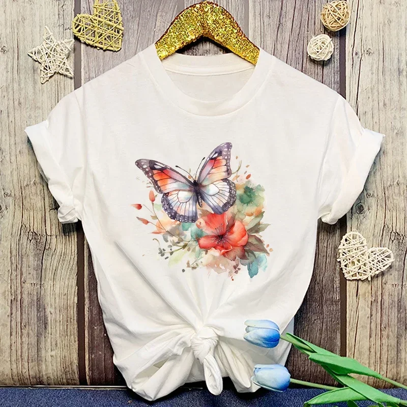 2024 Fashion Flowers Butterfly Printed T-Shirts Retro Style Women Shirt Tee Flowers Butterfly Graphic T Shirt Female Casual Top
2024 Fashion Flowers Butterfly Printed T-Shirts Retro Style Women Shirt Tee Flowers Butterfly Graphic T Shirt Female Casual Top