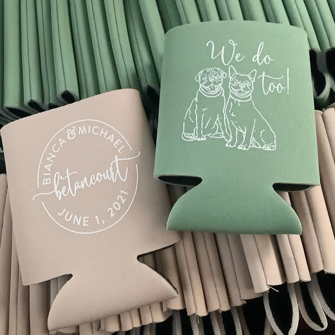 Custom Pet Illustration - Wedding Can Cooler #190R - Monogram - Wedding Favors, Beverage Holder, Wedding Favor, Can Holder, Can
Custom Pet Illustration - Wedding Can Cooler #190R - Monogram - Wedding Favors, Beverage Holder, Wedding Favor, Can Holder, Can