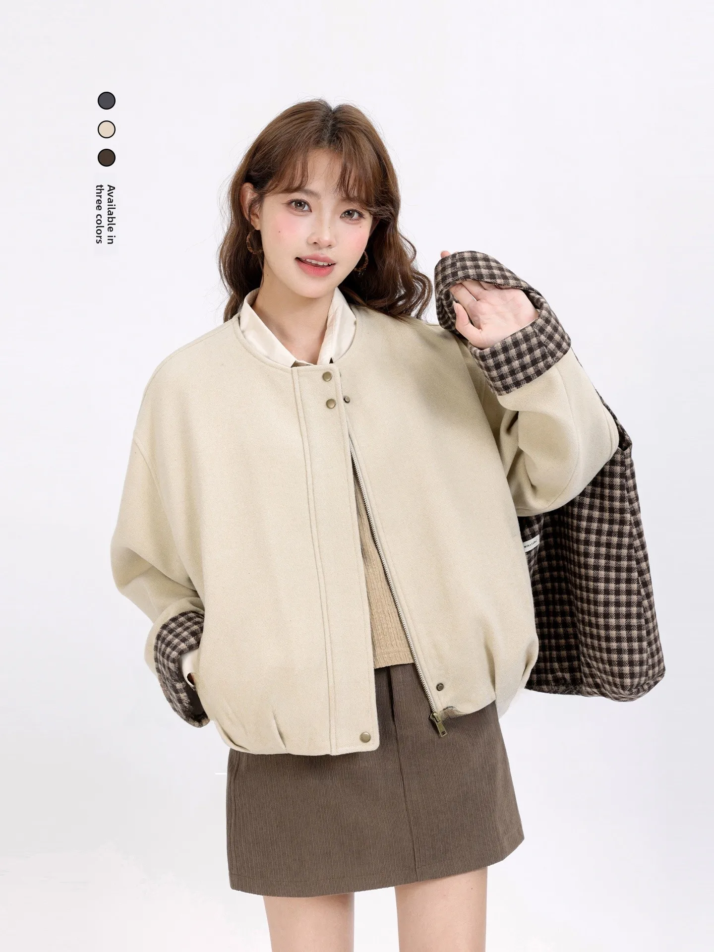 Korean Sle College Faion Color Blo round Ne Woolen Coat Winter New Slimming High-End Feeling Top Women's Clothing
Korean Sle College Faion Color Blo round Ne Woolen Coat Winter New Slimming High-End Feeling Top Women's Clothing