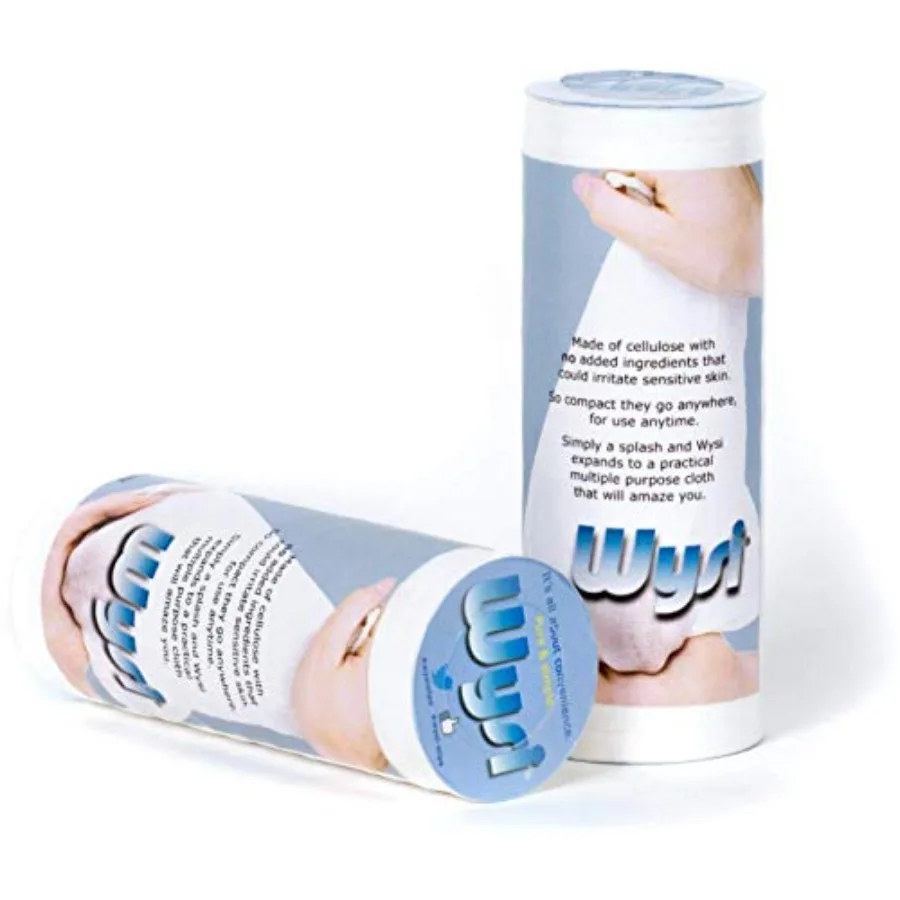 WYSI Multi-Purpose Cloths - 12x15" Expandable Towel Tablet, Just Add Water - 2 Rolls of 20 Coin Sized Tabs 40 Pucks Total Multi
WYSI Multi-Purpose Cloths - 12x15" Expandable Towel Tablet, Just Add Water - 2 Rolls of 20 Coin Sized Tabs 40 Pucks Total Multi