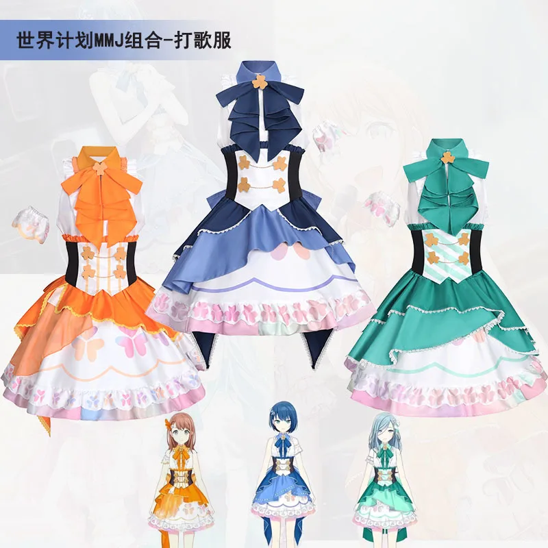New MORE MORE JUMP Cosplay Momoi Airi Kiritani Haruka Hinomori Shizuku Hanasato Minori Cosplay Costume Cute Girl Lolita Dress
New MORE MORE JUMP Cosplay Momoi Airi Kiritani Haruka Hinomori Shizuku Hanasato Minori Cosplay Costume Cute Girl Lolita Dress