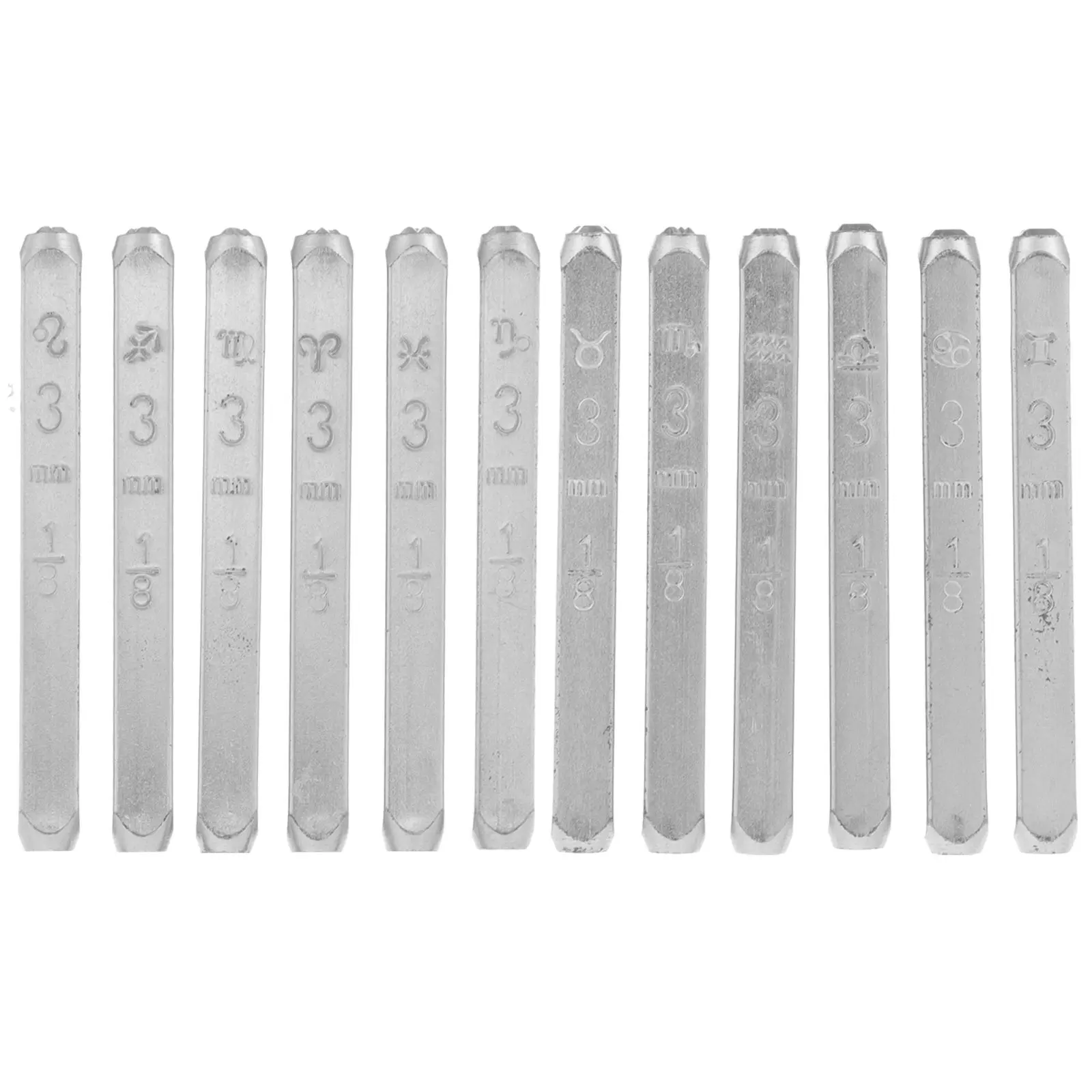 12Pcs Steel Constellation Stamps for Crafting Professional Grade Metal Punch Set Accurate Clear Imprints Art
12Pcs Steel Constellation Stamps for Crafting Professional Grade Metal Punch Set Accurate Clear Imprints Art