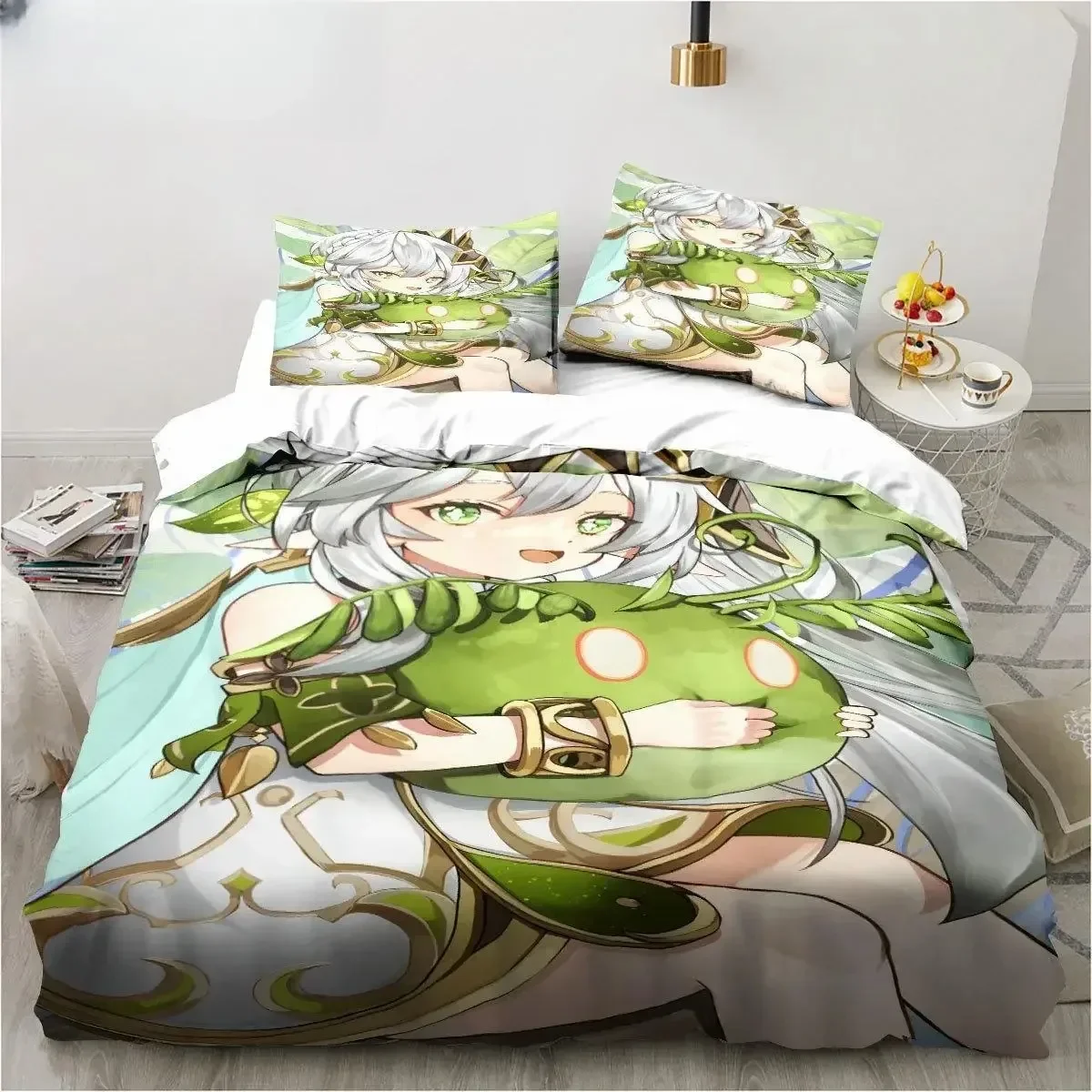 New Genshin Impact Nahida Kawaii Cute Cartoon Nahida King Twin Double Child Bedding Set Microfiber or Polyester Duvet Cover Set
New Genshin Impact Nahida Kawaii Cute Cartoon Nahida King Twin Double Child Bedding Set Microfiber or Polyester Duvet Cover Set