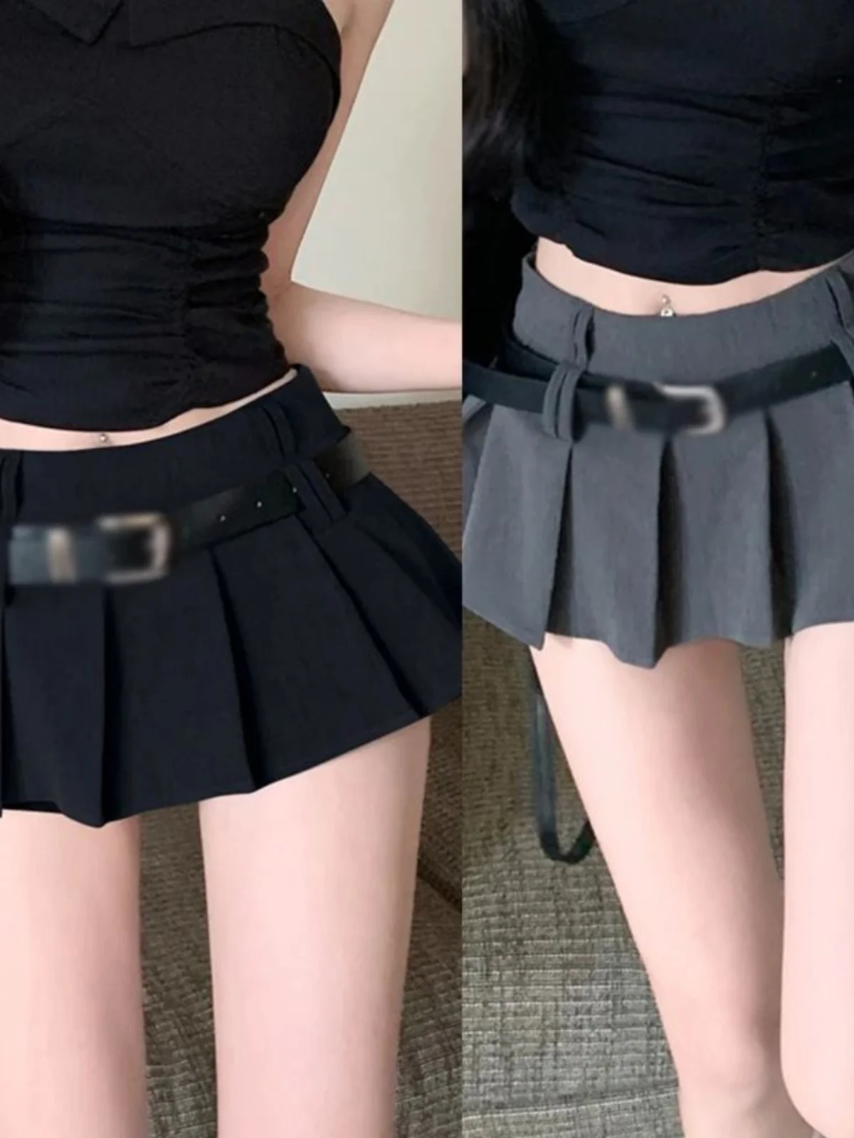 American High Waisted Pleated Skirt Street Style Polyester Fiber Loose Fit A-Line Silhouette Color Summer 2025
American High Waisted Pleated Skirt Street Style Polyester Fiber Loose Fit A-Line Silhouette Color Summer 2025