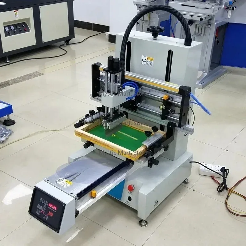 Универсальный одноцветный одностанционный шелкотрафаретный станок с выдвижным рабочим столом — печать на различных поверхностях
Универсальный одноцветный одностанционный шелкотрафаретный станок с выдвижным рабочим столом — печать на различных поверхностях