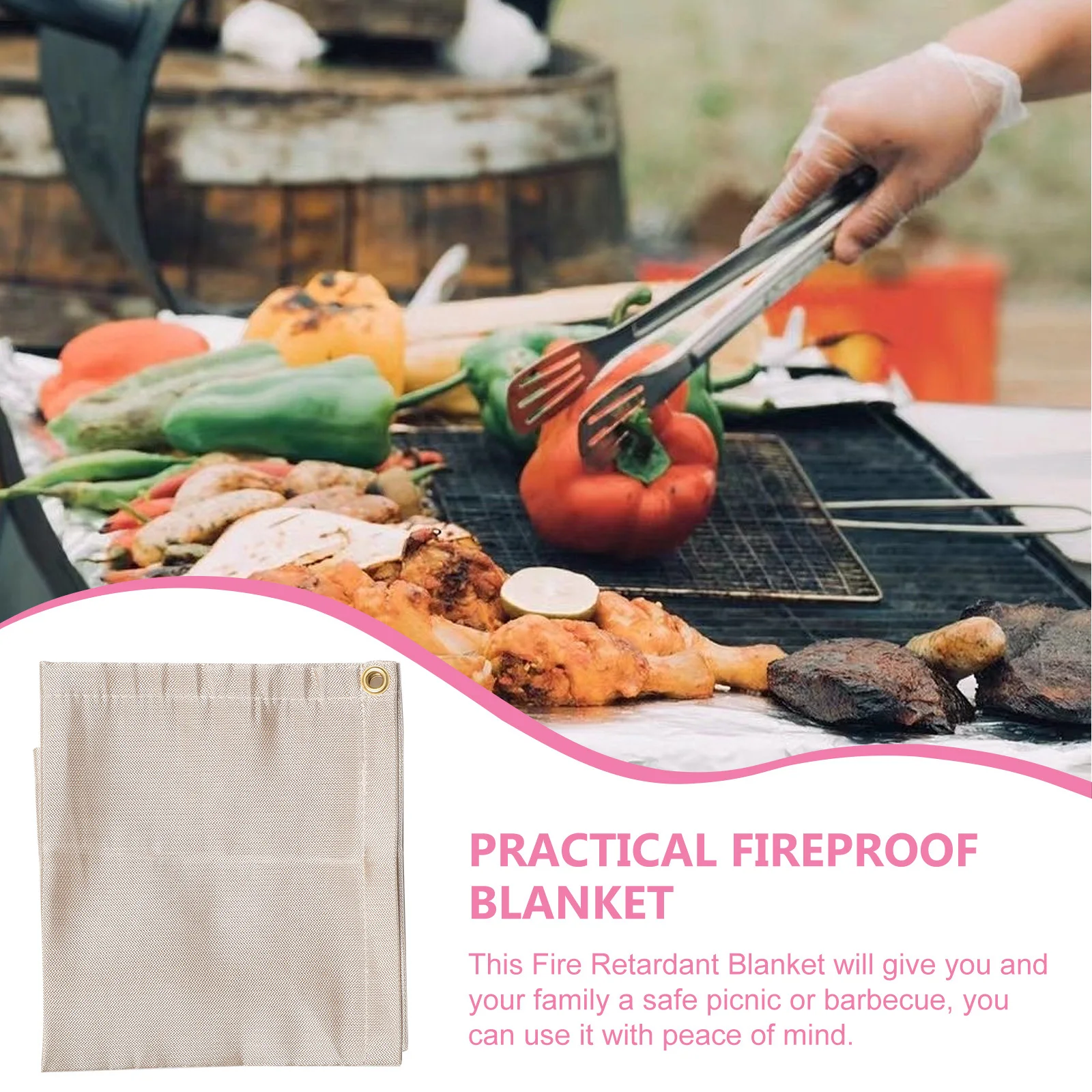 Camping Fireproof Blanket Heavy Duty Heat Resistant Mat for Barbecue Pit Backyard Fire Protection Yard
Camping Fireproof Blanket Heavy Duty Heat Resistant Mat for Barbecue Pit Backyard Fire Protection Yard