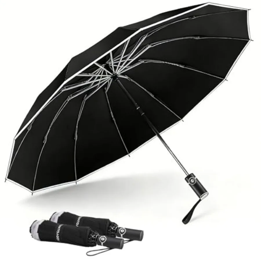 Inverted Umbrella - Large Windproof for Rain and Sun, Compact Reverse With Reflective Stripe, Teflon-Coated for Women Men, Trav
Inverted Umbrella - Large Windproof for Rain and Sun, Compact Reverse With Reflective Stripe, Teflon-Coated for Women Men, Trav