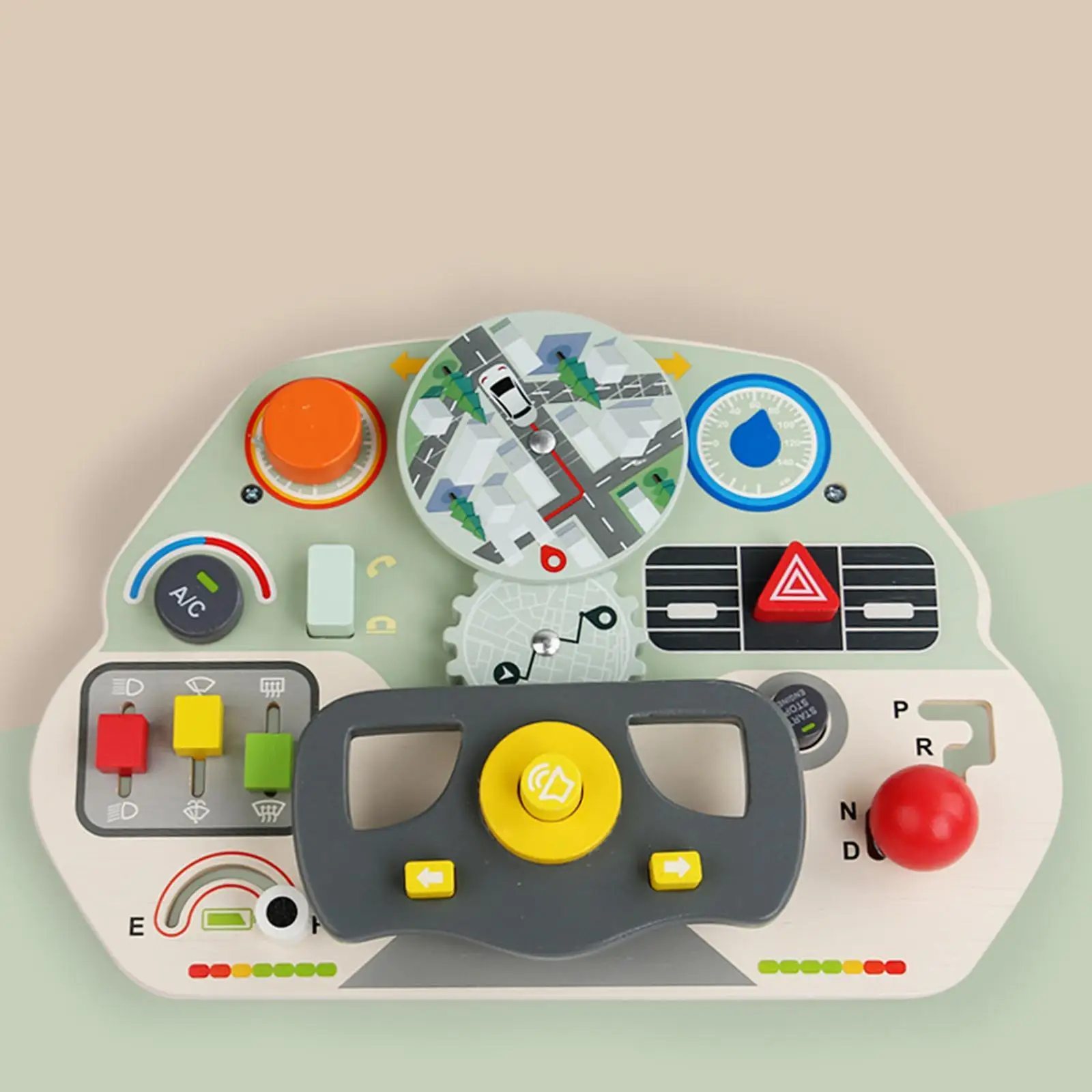 Wood Steering Wheel Toy Activity Board Simulating Scene Educational Interactive Pretend Play Driving Toy Sensory Toy for Home
Wood Steering Wheel Toy Activity Board Simulating Scene Educational Interactive Pretend Play Driving Toy Sensory Toy for Home
