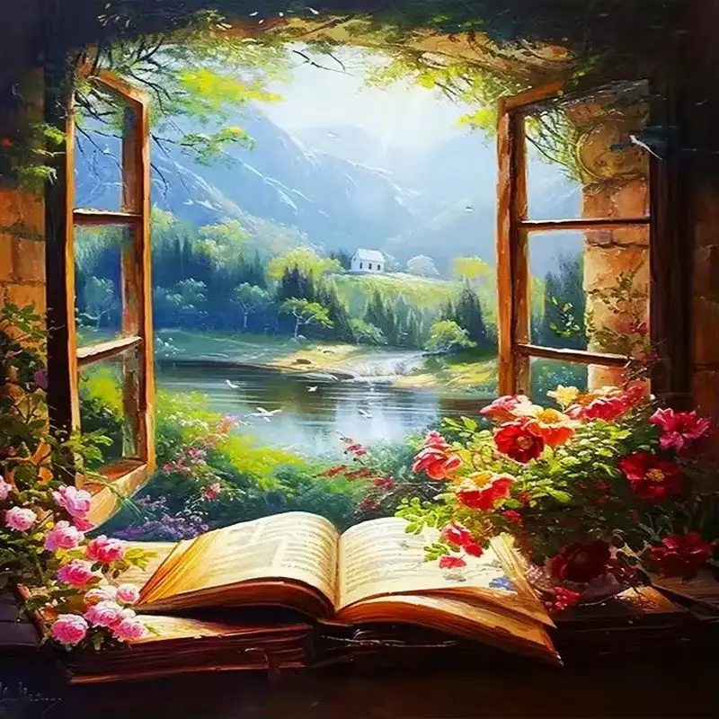 CHENISTORY Diamond Embroidery window Nature Scenery Rhinestone Picture Diamond Painting Full Square Drill Cross Stitch Mosaic Di
CHENISTORY Diamond Embroidery window Nature Scenery Rhinestone Picture Diamond Painting Full Square Drill Cross Stitch Mosaic Di
