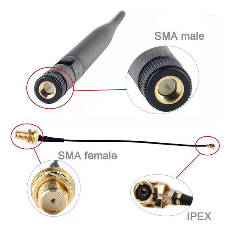 A69e915mhz Lora Antenna 5Dbi SMA Male 195Mm + To SMA Female Cable For Meshtastic ESP32 Lora 32 V3 HTCC-AB02S(Pack Of 12)
A69e915mhz Lora Antenna 5Dbi SMA Male 195Mm + To SMA Female Cable For Meshtastic ESP32 Lora 32 V3 HTCC-AB02S(Pack Of 12)