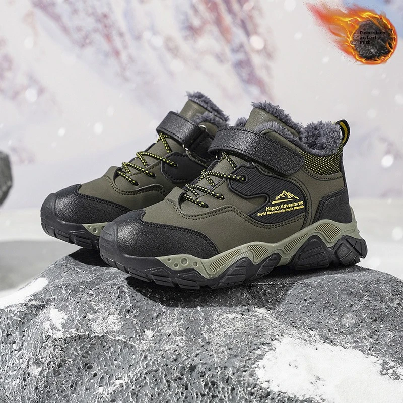 Зимние детские повседневные зимние ботильоны, нескользящая уличная обувь для альпинизма, модные детские водонепроницаемые теплые кроссовки
Зимние детские повседневные зимние ботильоны, нескользящая уличная обувь для альпинизма, модные детские водонепроницаемые теплые кроссовки