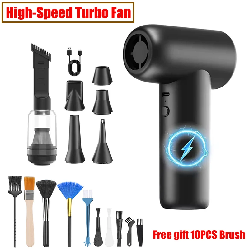 Электрическая беспроводная воздуходувка со сжатым воздухом, пистолет Type-C, воздушная тряпка для клавиатуры компьютера, ПК, чистый гаджет, вентилятор с 3 регулировками
Электрическая беспроводная воздуходувка со сжатым воздухом, пистолет Type-C, воздушная тряпка для клавиатуры компьютера, ПК, чистый гаджет, вентилятор с 3 регулировками
