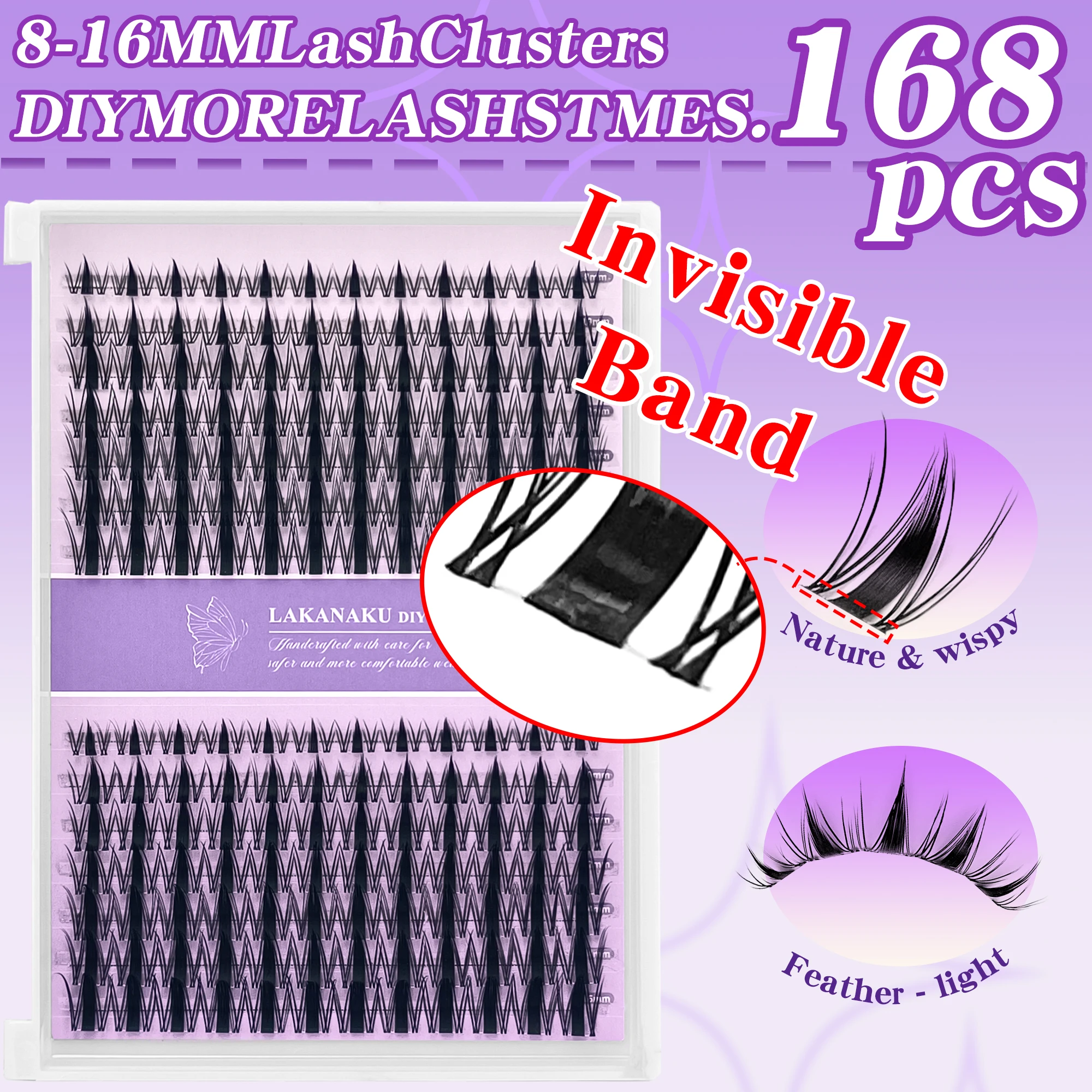 14 Rows Natural Invisible Lash Band Fairy Cluster Lash DIY Cluster Eyelashes Manga Style Transparent Root Cluster Lashes Soft
14 Rows Natural Invisible Lash Band Fairy Cluster Lash DIY Cluster Eyelashes Manga Style Transparent Root Cluster Lashes Soft