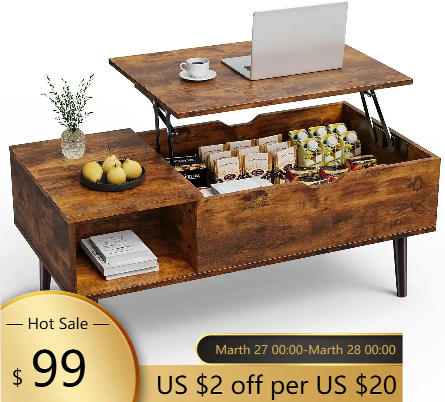 Lift Top Coffee Tables For Living Room Rising Dining Center Tables With Storage Shelf Hidden Compartment Brown
Lift Top Coffee Tables For Living Room Rising Dining Center Tables With Storage Shelf Hidden Compartment Brown