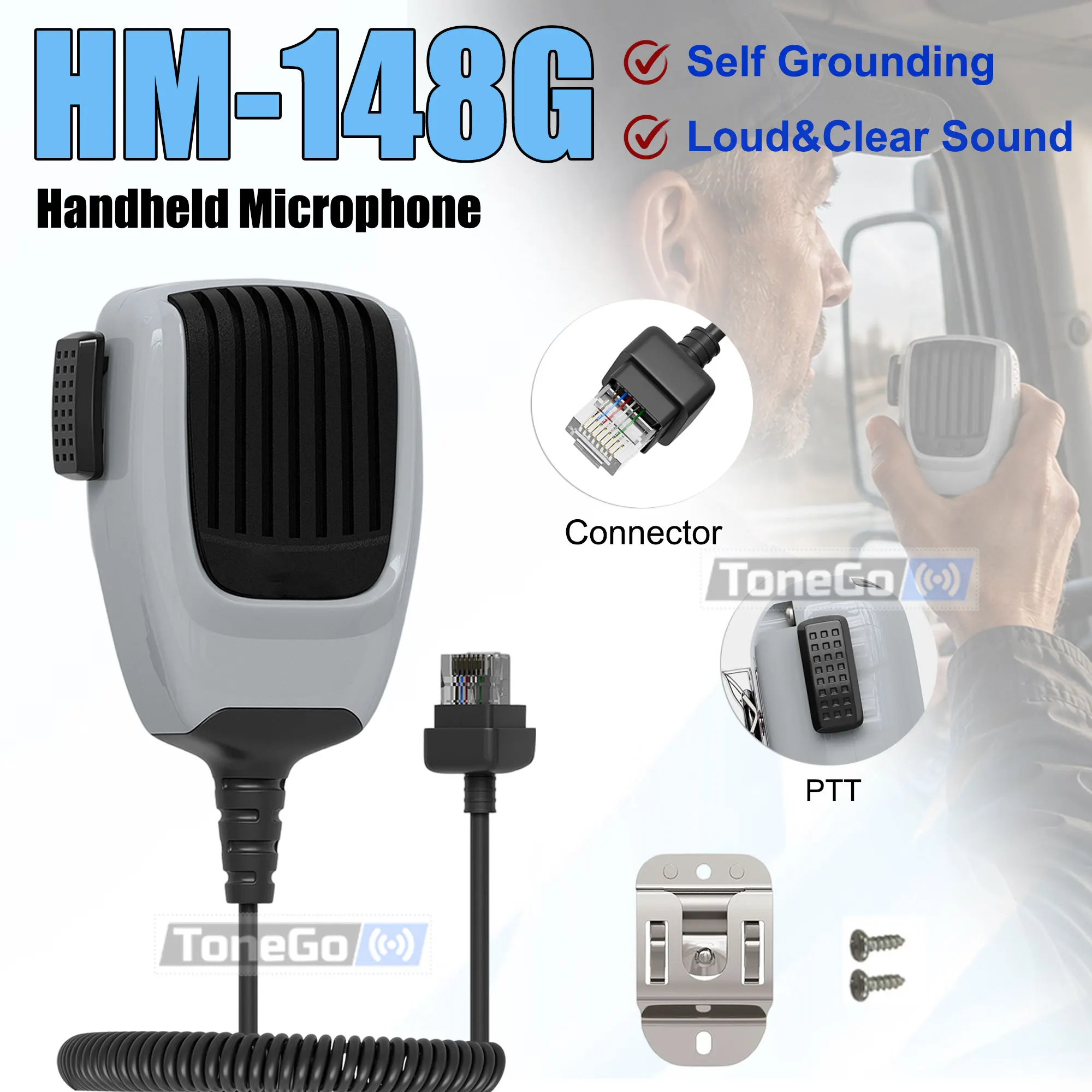 HM-148G Handheld PTT Microphone Heavy Duty Self Grounding Speaker Mic Compatible With IC-F1721 IC-F2721 IC-F5061D IC-F9511 Radio
HM-148G Handheld PTT Microphone Heavy Duty Self Grounding Speaker Mic Compatible With IC-F1721 IC-F2721 IC-F5061D IC-F9511 Radio