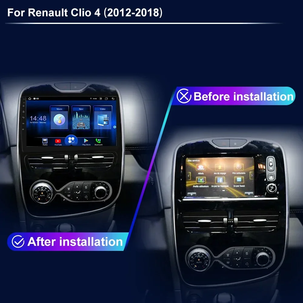 Clio 4 ZOE For Renault Clio 4 ZOE 2012-2018 Car Play Radio Android Auto Car Multimedia Player GPS Navigation Stereo Player
Clio 4 ZOE For Renault Clio 4 ZOE 2012-2018 Car Play Radio Android Auto Car Multimedia Player GPS Navigation Stereo Player