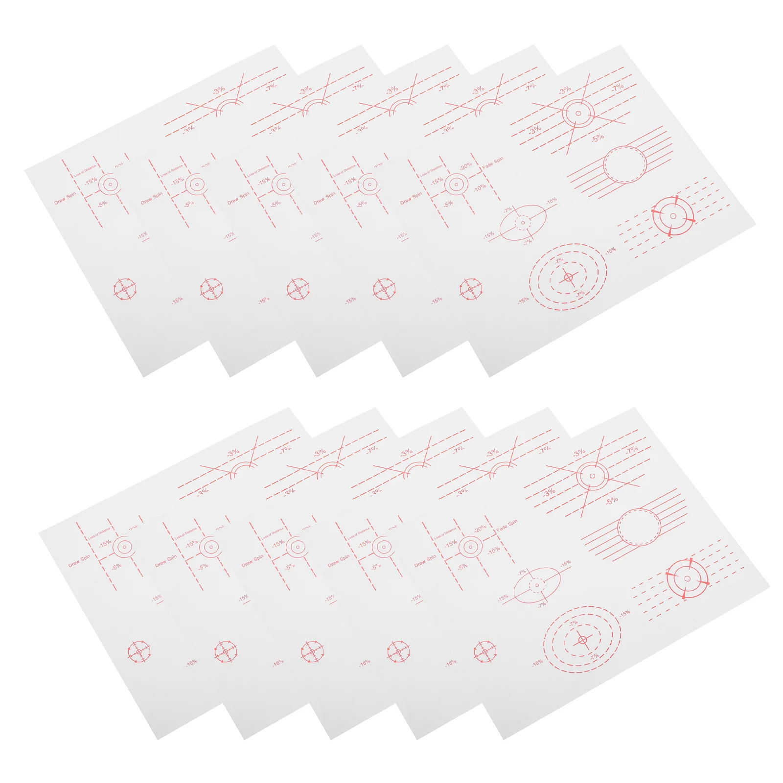 10 Pcs Golf Impact Stickers Club Ball Tracker Distance Card Paper Labels Accessories
10 Pcs Golf Impact Stickers Club Ball Tracker Distance Card Paper Labels Accessories