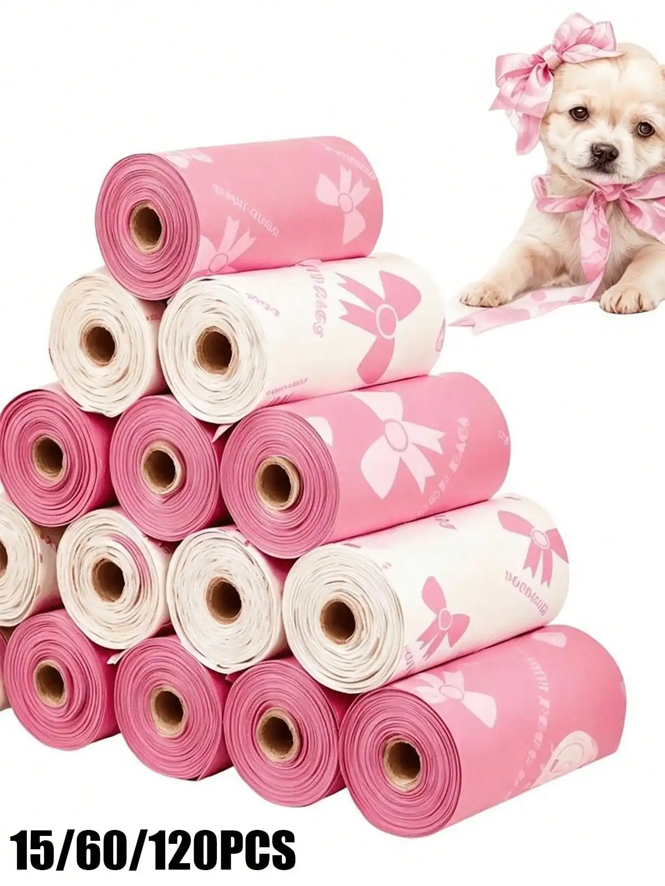 15/60/120pcs Thickened Pet Waste Bags, Leak-Proof Polyethylene Trash Bags With Unique Patterns, Beautiful Colors For Dogs And Cats, Multi-Purpose Cleaning Bags, Holiday Gift And Christmas Surprise
15/60/120pcs Thickened Pet Waste Bags, Leak-Proof Polyethylene Trash Bags With Unique Patterns, Beautiful Colors For Dogs And Cats, Multi-Purpose Cleaning Bags, Holiday Gift And Christmas Surprise