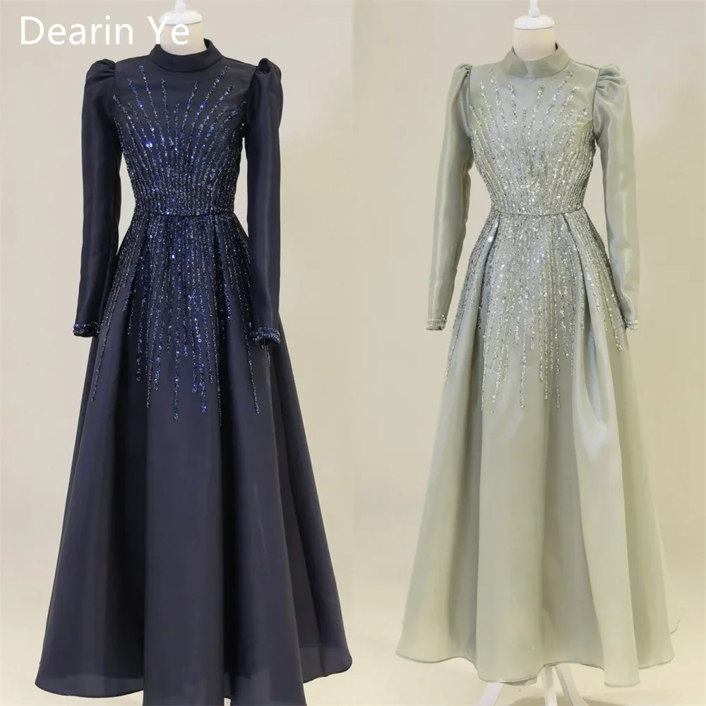 Evening Dress Saudi Arabia Dearin High Collar A-line Floor Length Skirts Draped Bespoke Occasion Dresses Formal Prom Gown
Evening Dress Saudi Arabia Dearin High Collar A-line Floor Length Skirts Draped Bespoke Occasion Dresses Formal Prom Gown