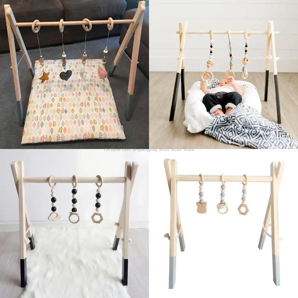 Cartoon Baby Wooden Gym Fitness Frame Rack Hanging Pendant Toy Infant Rattle Toy
Cartoon Baby Wooden Gym Fitness Frame Rack Hanging Pendant Toy Infant Rattle Toy