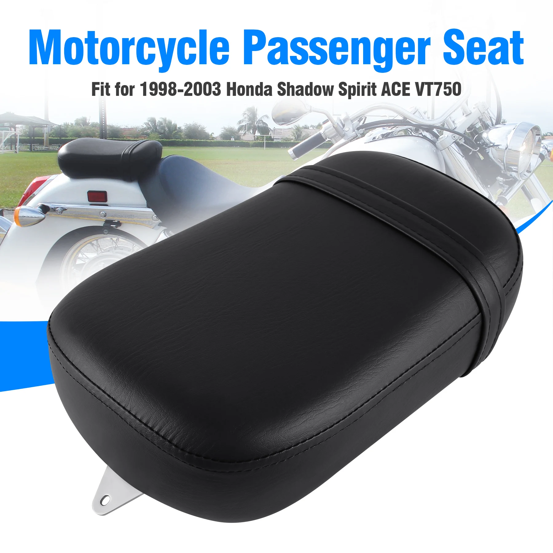 Motorcycle Leather Passenger Seat Cushion Rear Pillion Seat Fit For Honda Shadow Spirit ACE VT750 VT750CD 1998-2003 Black
Motorcycle Leather Passenger Seat Cushion Rear Pillion Seat Fit For Honda Shadow Spirit ACE VT750 VT750CD 1998-2003 Black