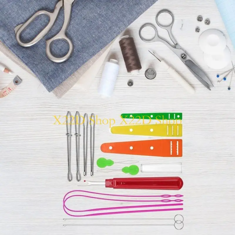 X22D Set of 14 Drawstring Threader Different Sizes for Patchwork Crafts Stitching
X22D Set of 14 Drawstring Threader Different Sizes for Patchwork Crafts Stitching