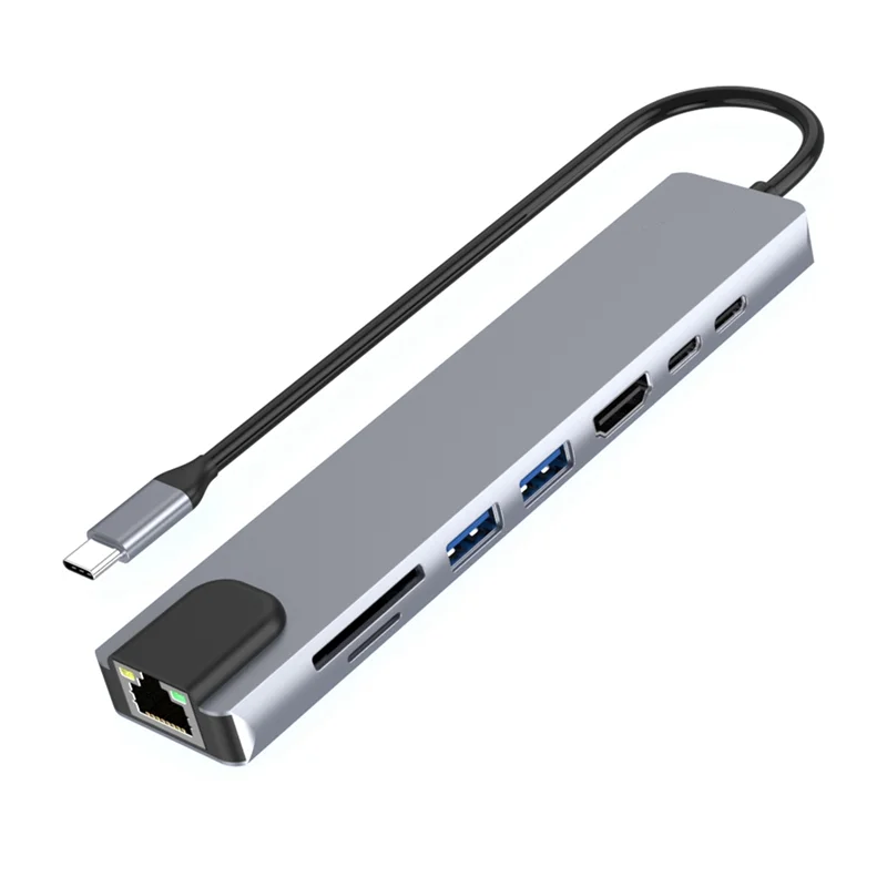 Exquisite-USB-C Hub With Ethernet, 4K HD, USB 3.0, SD Card Reader, 87W PD Charging High-Speed Data Transfer For Windows、Macos
Exquisite-USB-C Hub With Ethernet, 4K HD, USB 3.0, SD Card Reader, 87W PD Charging High-Speed Data Transfer For Windows、Macos