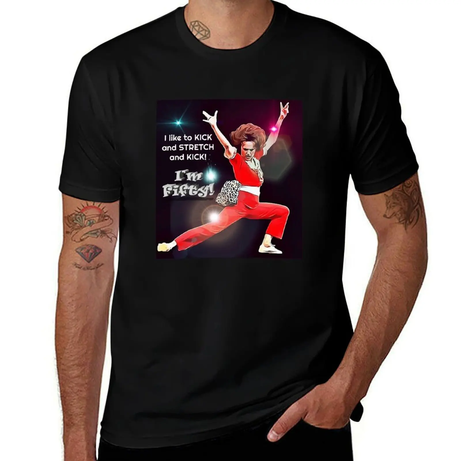 Футболка I'm 50 Kick Stretch Kick, спортивная мужская одежда для фанатов, футболка с животным принтом для мальчиков, мужская футболка
Футболка I'm 50 Kick Stretch Kick, спортивная мужская одежда для фанатов, футболка с животным принтом для мальчиков, мужская футболка
