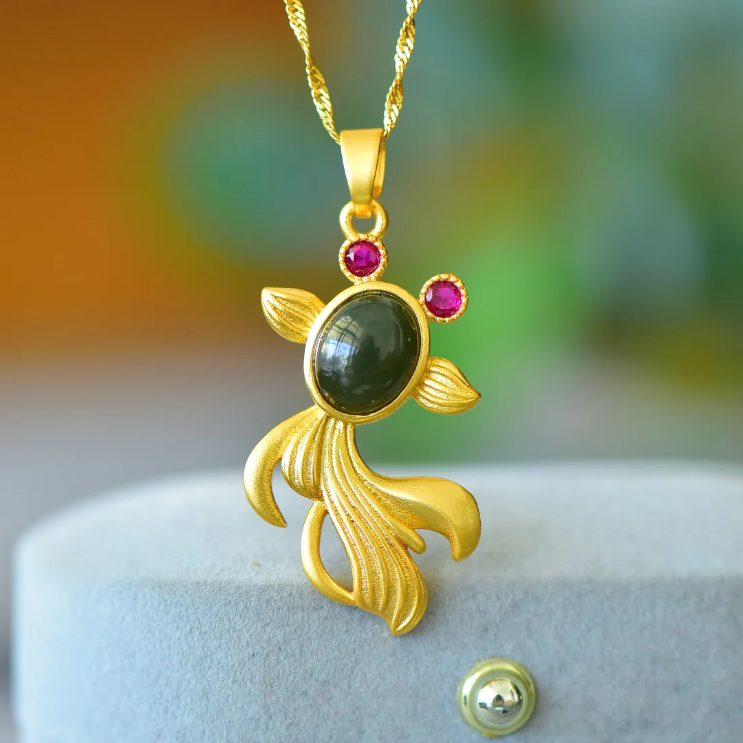 Natural, Hetian Jade, goldfish, Gold Jade, fashion earrings, pendants, Wholesale 02
Natural, Hetian Jade, goldfish, Gold Jade, fashion earrings, pendants, Wholesale 02