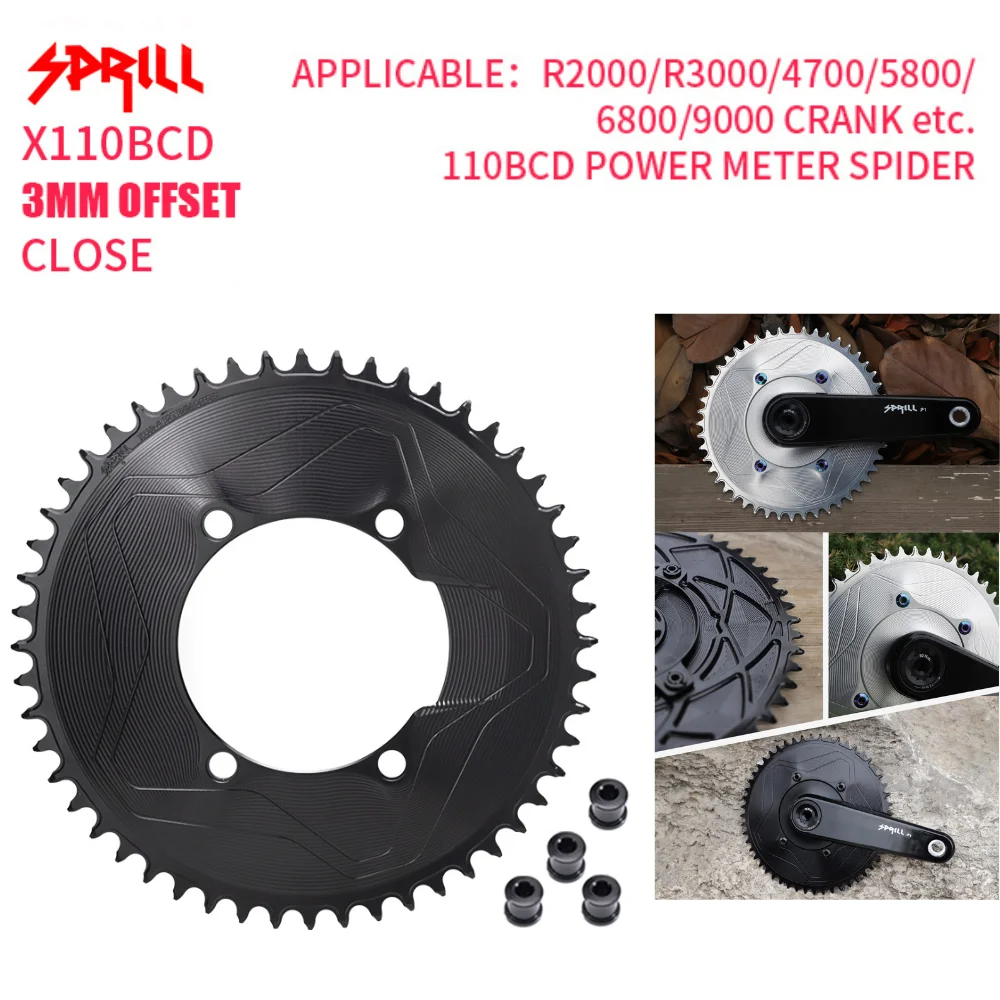 Pass Quest 3mm Offest Bicycle Disk Chainring Closed Disk Road Chainwheel for 110BCD Crank R2000 3000 4700 5800 6800 9000
Pass Quest 3mm Offest Bicycle Disk Chainring Closed Disk Road Chainwheel for 110BCD Crank R2000 3000 4700 5800 6800 9000