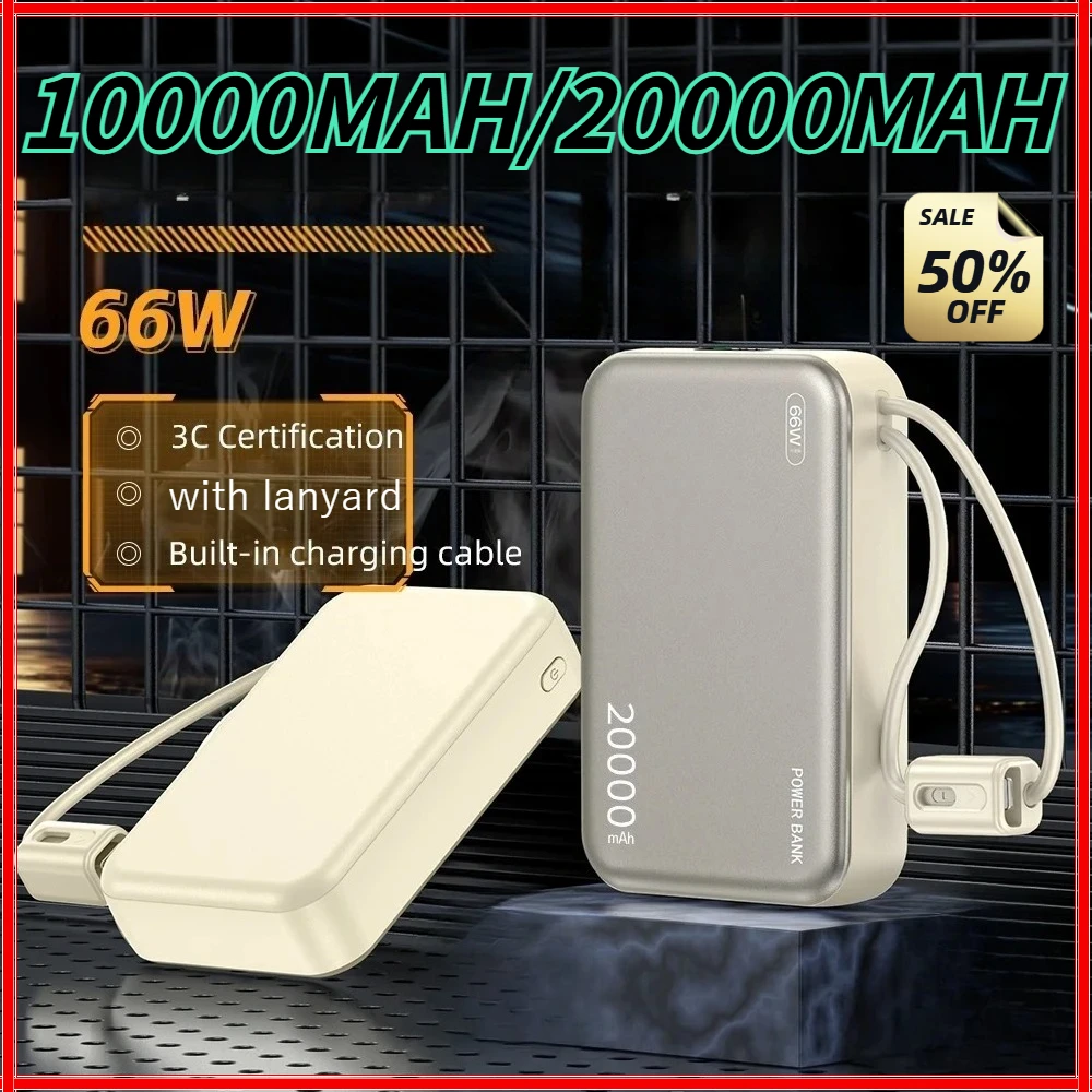 10000mAh 20000mAh with Lanyard Fast Charge Power Bank CCC Chinese Certification with Cable for IPhone for Samsung for Xiaomi
10000mAh 20000mAh with Lanyard Fast Charge Power Bank CCC Chinese Certification with Cable for IPhone for Samsung for Xiaomi