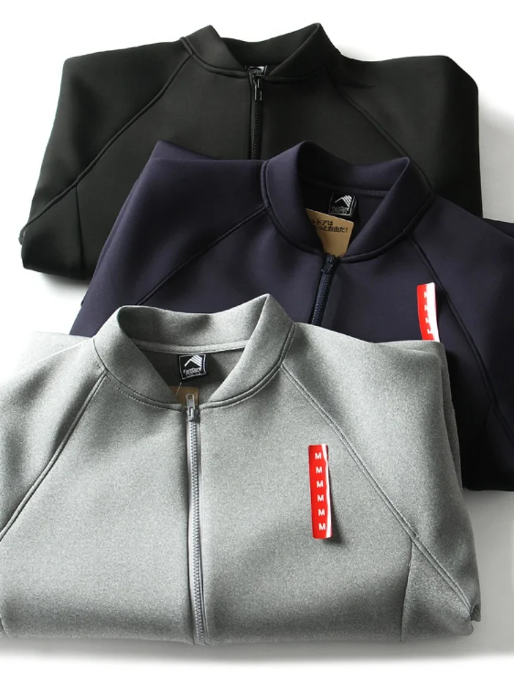 Мужская демисезонная куртка-кардиган на молнии с воротником-бомбером, эластичная, с воздушной прослойкой, для спорта и повседневной носки
Мужская демисезонная куртка-кардиган на молнии с воротником-бомбером, эластичная, с воздушной прослойкой, для спорта и повседневной носки