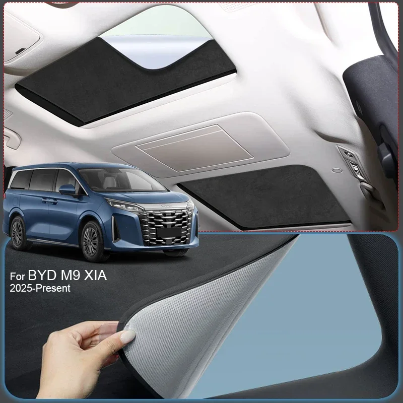 For BYD M9 XIA 2025-Present Car Suede Fabric Anti-uv Electrostatic Adsorption Sunroof Sunshade Auto Heat Insulation Skylight
For BYD M9 XIA 2025-Present Car Suede Fabric Anti-uv Electrostatic Adsorption Sunroof Sunshade Auto Heat Insulation Skylight